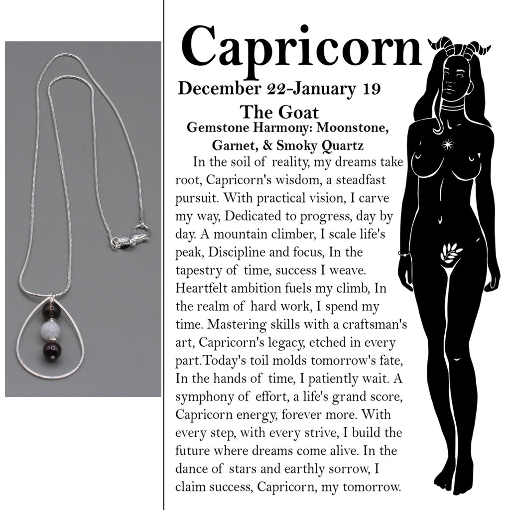 Carefully selected gemstones. Featuring a dangle on a Sterling Silver Plated Snake Chain.