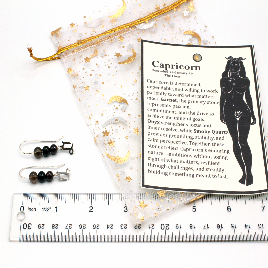 Cosmic Earrings - Capricorn