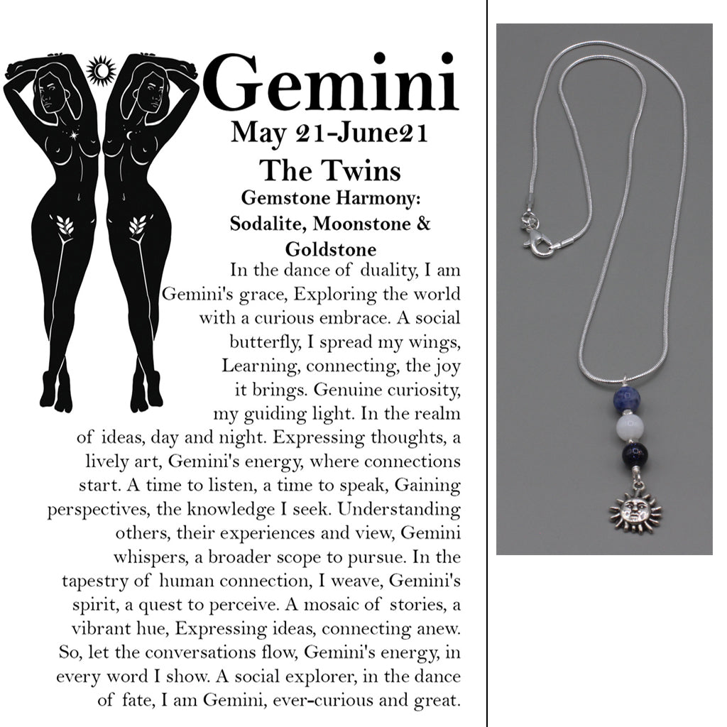 Carefully selected gemstones. Featuring a dangle on a Sterling Silver Plated Snake Chain.