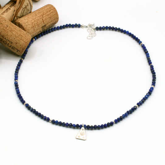 Lapis Lazuli and Sterling Silver Necklace