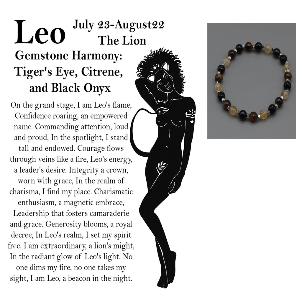 Gemstones that embody the spirit of the stars. Designed with a durable, high-quality stretch band.