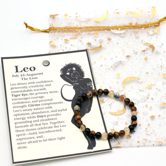 Celebrate the radiant spirit of Leo with gemstones selected to reflect confidence, warmth, and inner strength.