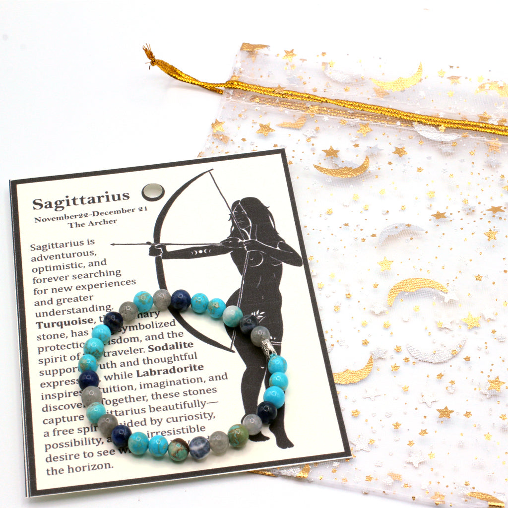 Celebrate the free-spirited nature of Sagittarius with gemstones selected to represent adventure, truth, and discovery.