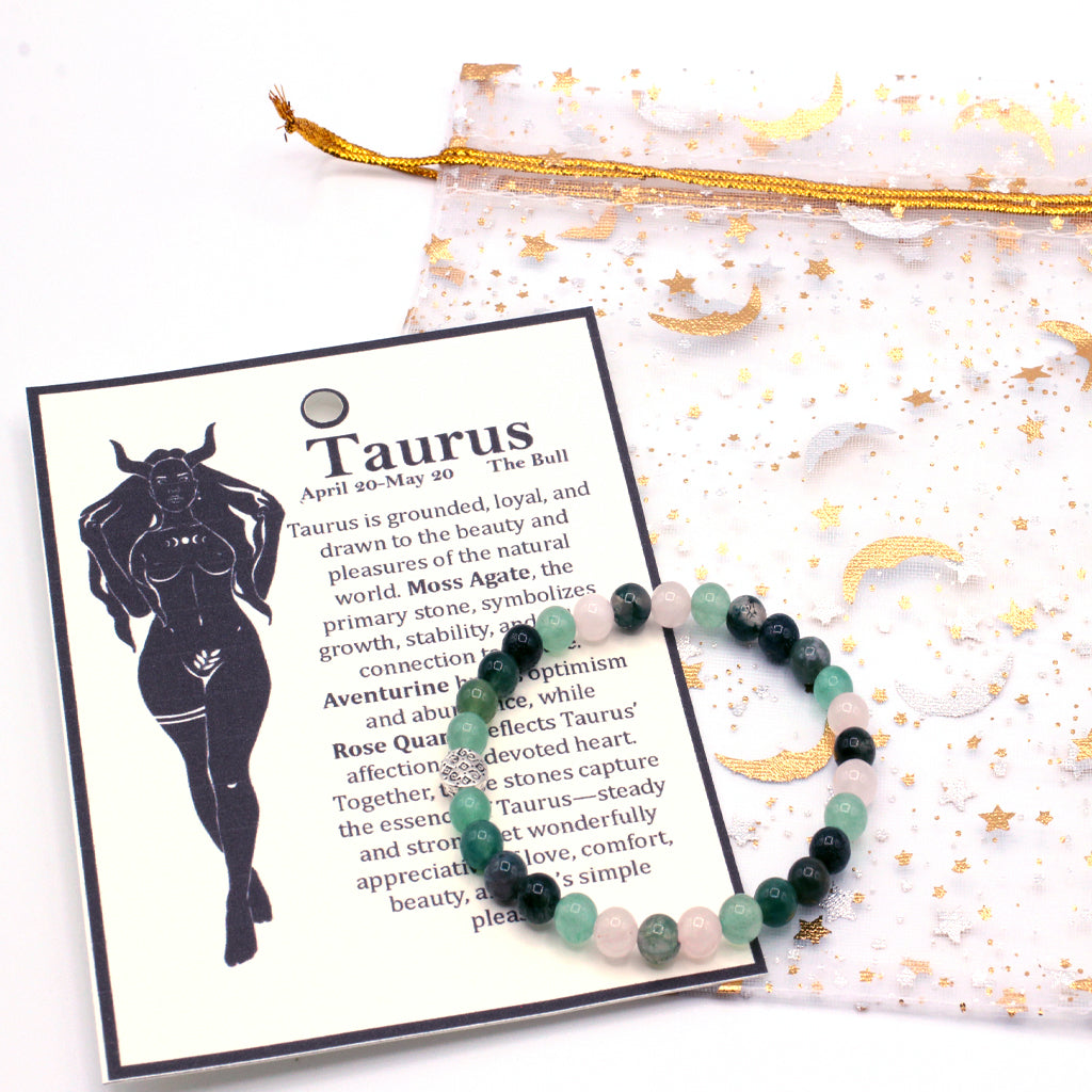 Celebrate the grounded and loving spirit of Taurus with gemstones inspired by growth, abundance, and the beauty of the natural world.