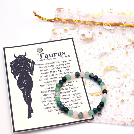 Celebrate the grounded and loving spirit of Taurus with gemstones inspired by growth, abundance, and the beauty of the natural world.